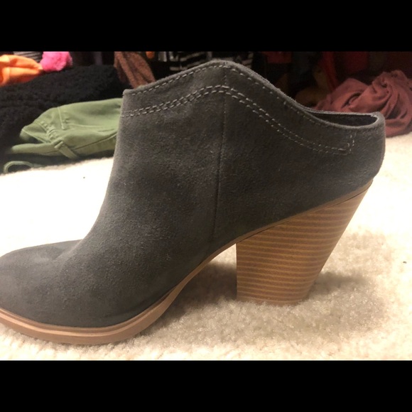 Gray backless booties - Picture 3 of 4